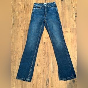 Zara Highrise Jeans with ankle slit
